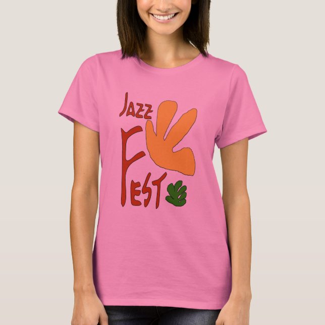 Jazz Fest Blätter T-Shirt (Vorderseite)