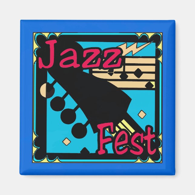 Jazz Fest Guitar in Blue Magnet (Vorne)
