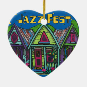 Jazz fest Keramik Ornament