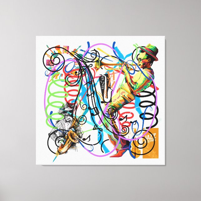 Jazz Fest Leinwanddruck (Vorderseite)