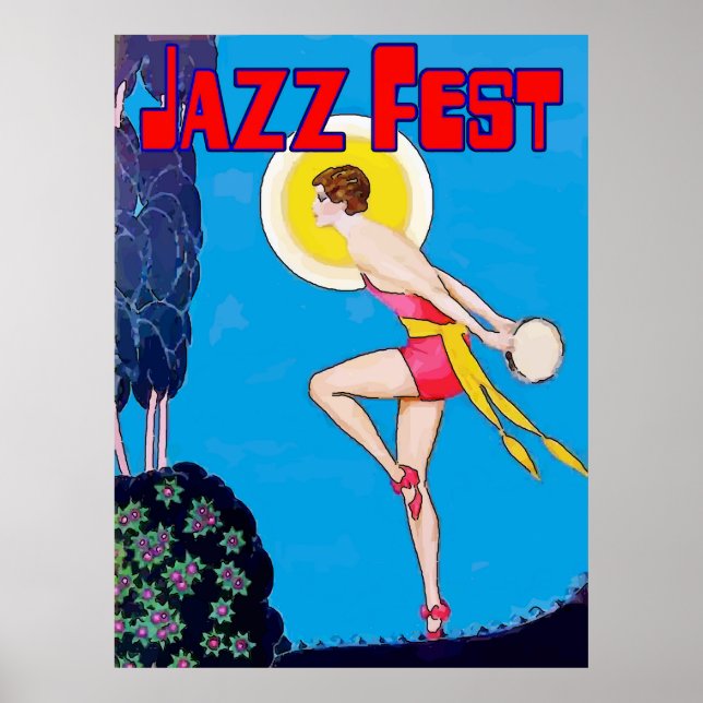 Jazz Fest Moon Dancer Poster (Vorne)