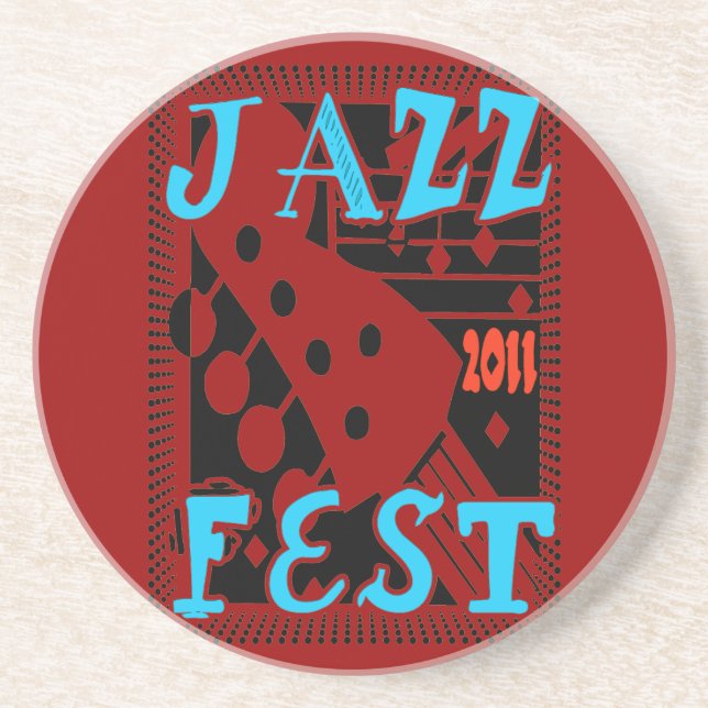 Jazz Fest Skelton Getränkeuntersetzer (Vorne)