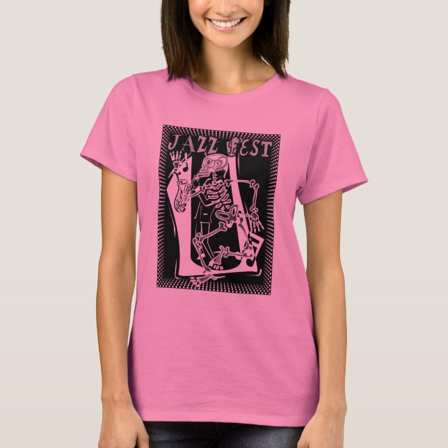 Jazz Fest Skelton T-Shirt (Vorderseite)