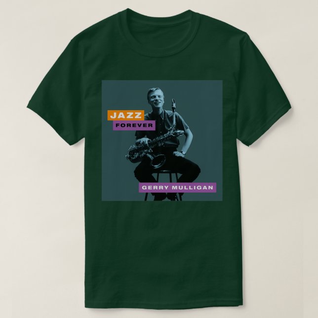 Jazz Forever Gerry Mulligan T-Shirt (Design vorne)
