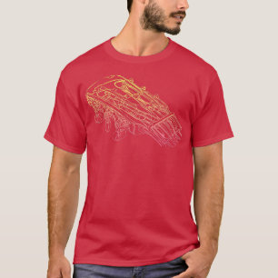 Jazz Gitarren-Skizze Gitarrespieler Gitarrist T-Shirt