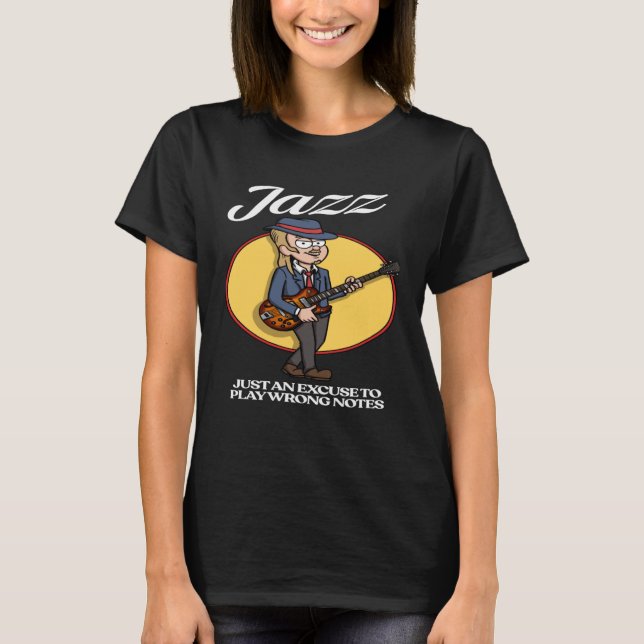 Jazz Guitar Player T-Shirt (Vorderseite)