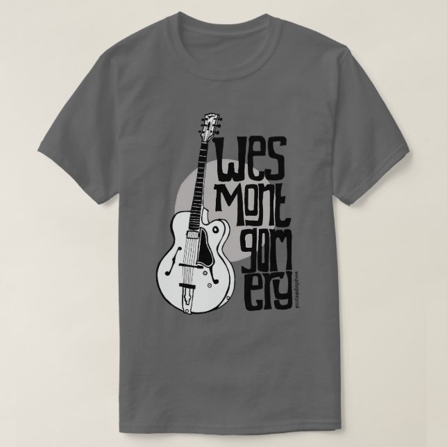Jazz Guitar Wes Montgomery Music Lover TShirt (Design vorne)