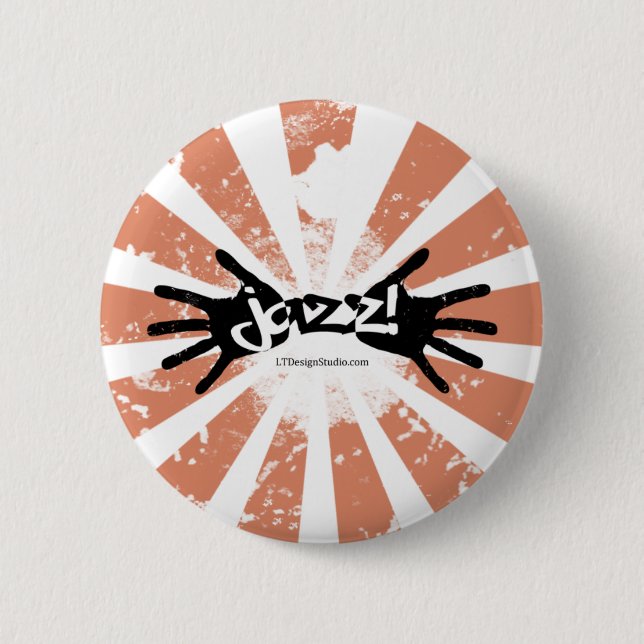 Jazz-Hände - Knopf Button (Vorderseite)