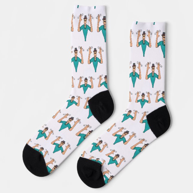 Jazz Hände Socken (Linkes Detail)