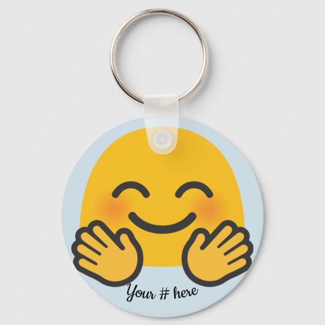 Jazz Hands Schlüsselanhänger Personalisieren Sie I (Vorderseite)