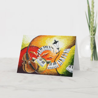 Jazz In The Hills Greeting Card Karte