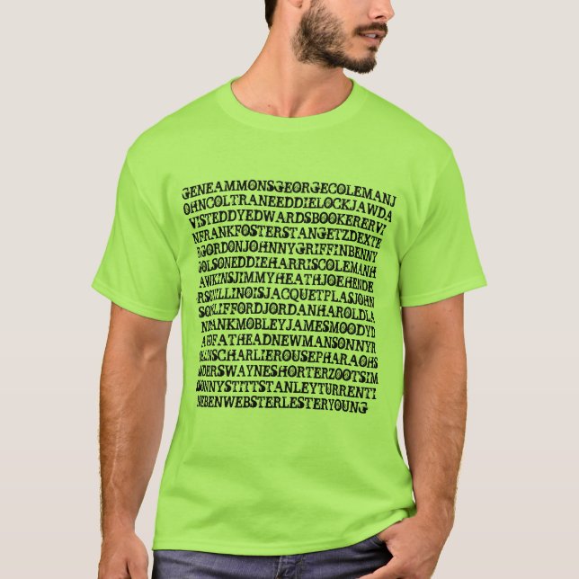 Jazz-Inhaltsaxophonists-T - Shirt (Vorderseite)
