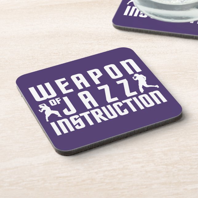 Jazz Instruction Custom Color Untersetzer (Linke Seite)