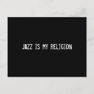 Jazz ist meine Religion Postkarte