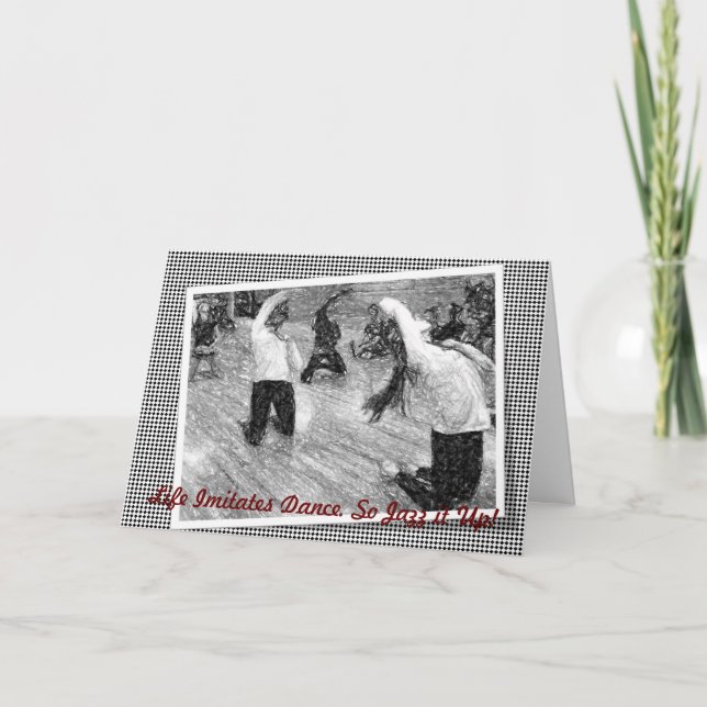 Jazz-it-Up-Grußkarte Karte (Vorderseite)