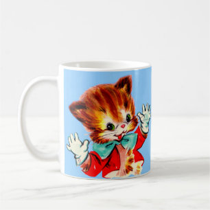 Jazz-Kätzchen der 1950er Jahre Kaffeetasse