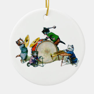 Jazz Katzen Keramikornament
