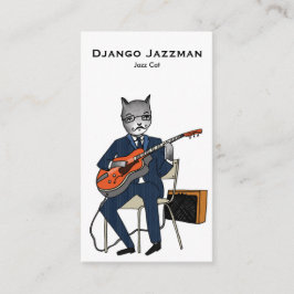 Jazz-Katzen-Visitenkarte Visitenkarte