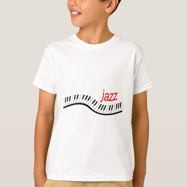 Jazz-Klavier T-Shirt (Vorderseite)