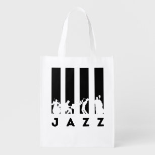 Jazz Konzert Wiederverwendbare Einkaufstasche