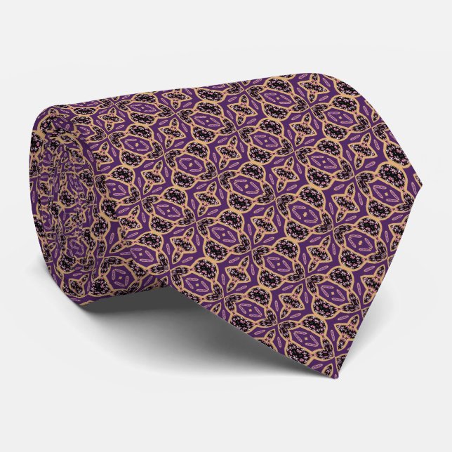 Jazz Lavender Tan Cravate (Roulé)