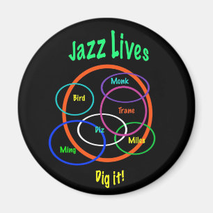 Jazz Lives Magnet