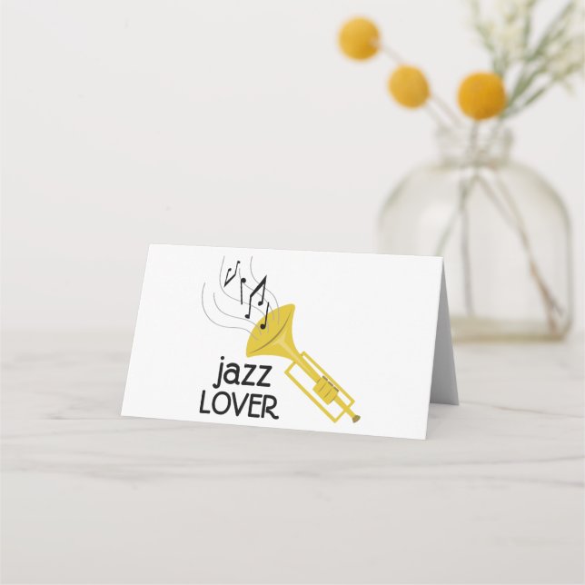 Jazz Lover Platzkarte (Vorderseite)