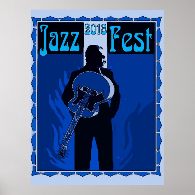 Jazz Man in Blue, 2018 Poster (Vorne)