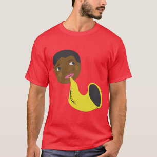 Jazz-Mann mit Saxophon T-Shirt