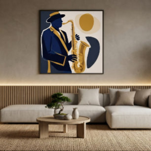 Jazz-Melodie Leinwanddruck