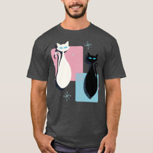 Jazz Mitte des Jahrhunderts Moderne Schwarz/Weiß A T-Shirt