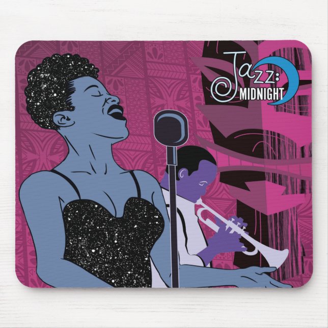 Jazz Mitternacht-Mauspad Mousepad (Vorne)