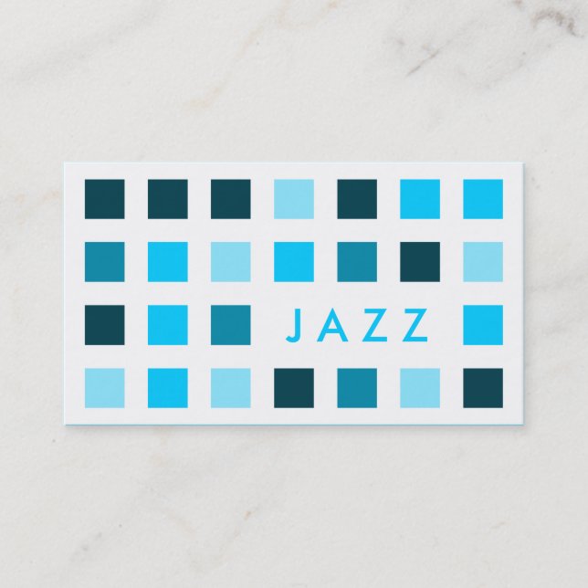 JAZZ (Mod-Quadrate) Visitenkarte (Vorderseite)
