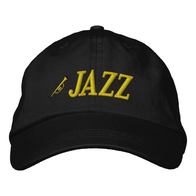 Jazz Music bestickter Hut (Vorderseite)