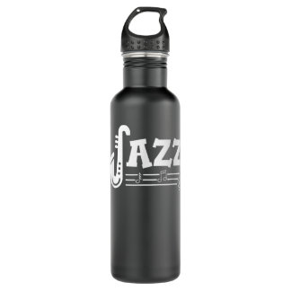 Jazz Music - Cute Saxophone Player Outfit Jazz Mus Edelstahlflasche