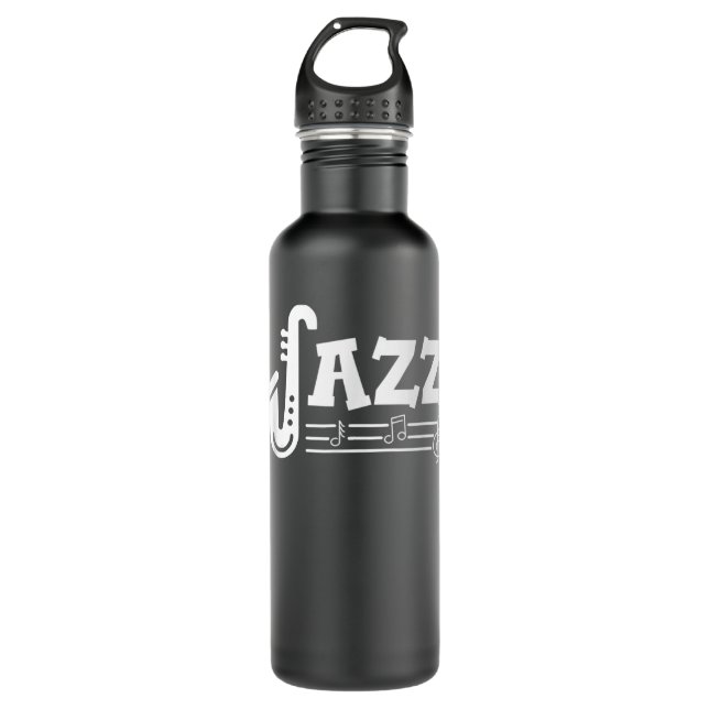 Jazz Music - Cute Saxophone Player Outfit Jazz Mus Edelstahlflasche (Vorderseite)