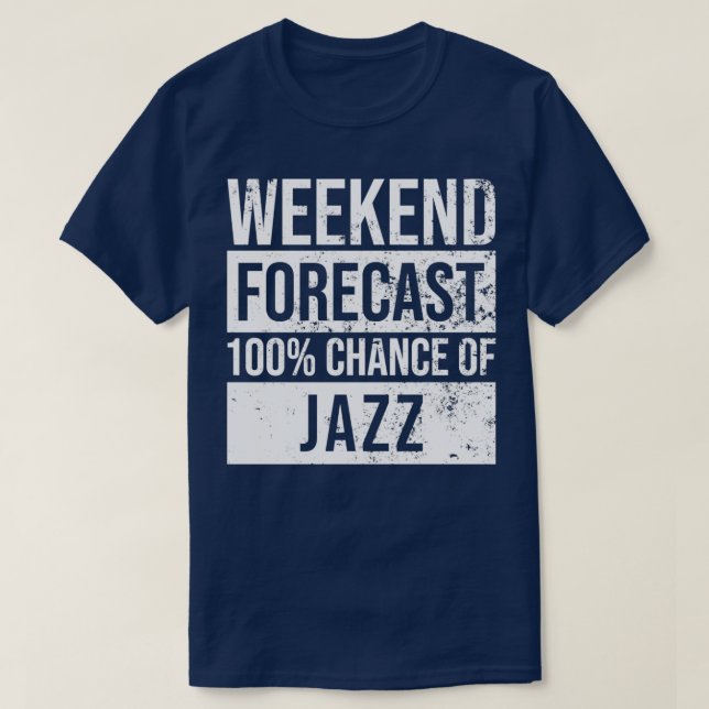 Jazz Music Gift Jazz Forecast (2) T-Shirt (Design vorne)