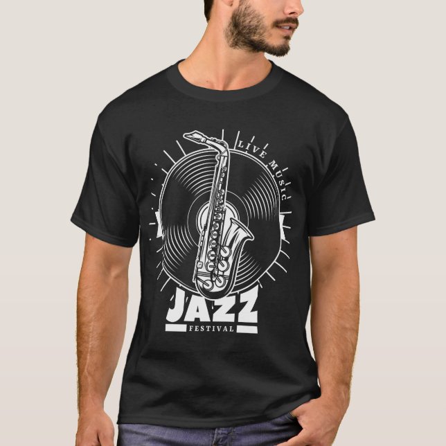 Jazz music - Live Music Festival (schwarz) T-Shirt (Vorderseite)