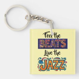 Jazz music lover schlüsselanhänger