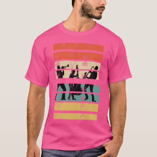 Jazz Music Player Disco Vintages Shirt