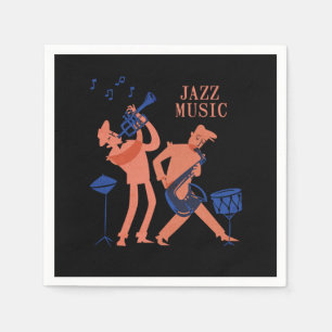 Jazz Music Saxophone Music Jazz Band Geschenk Serviette