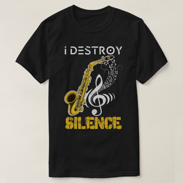Jazz Musician Sa Funny Saophonist Geschenk Saophon T-Shirt (Design vorne)