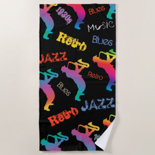 Jazz Musicians Retro Music POP ART Strandtuch