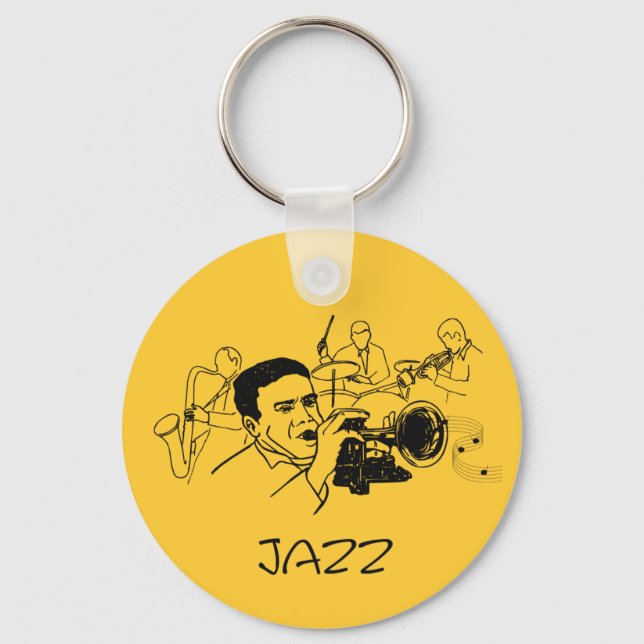 JAZZ-Musikdesign Schlüsselanhänger (Vorderseite)