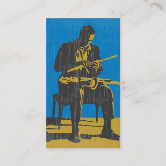 Jazz-Musiker-Visitenkarte Visitenkarte (Vorderseite)