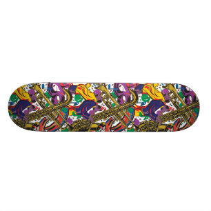 Jazz - neues Orleasn Mardis Gras Skateboard