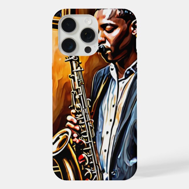 Jazz Nite iPhone 15 Pro Max Hülle (Rückseite)