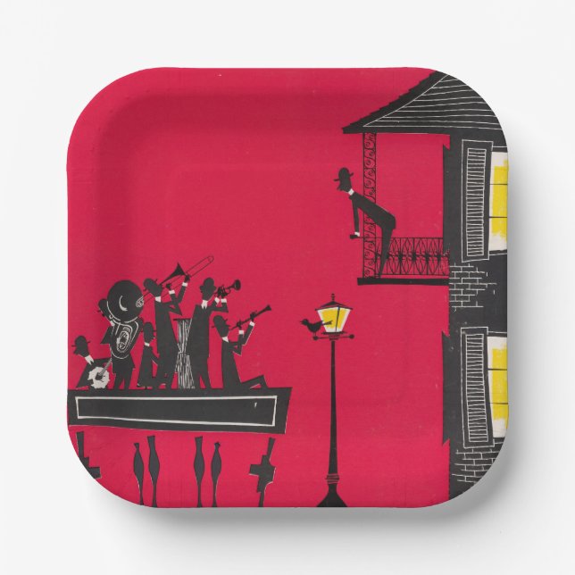 Jazz Pappteller (Vorderseite)