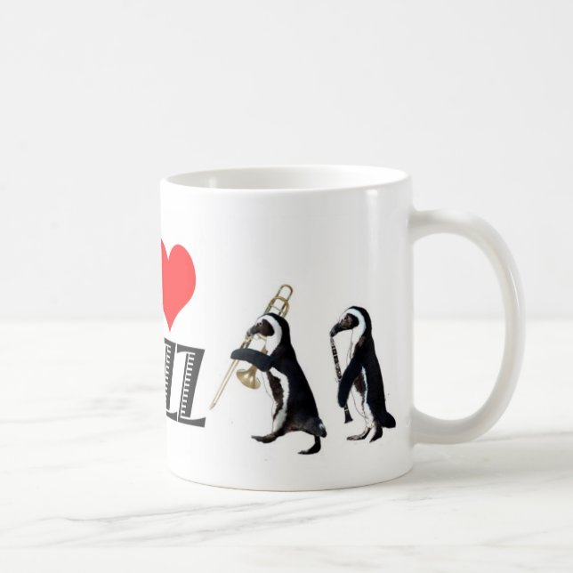 Jazz Penguin-Tasse Kaffeetasse (Rechts)