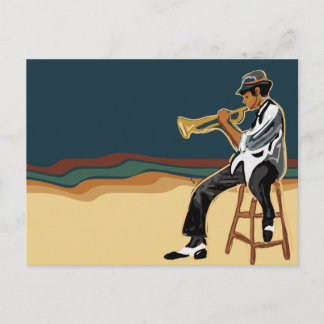 Jazz Player Postkarte